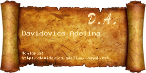 Davidovics Adelina névjegykártya